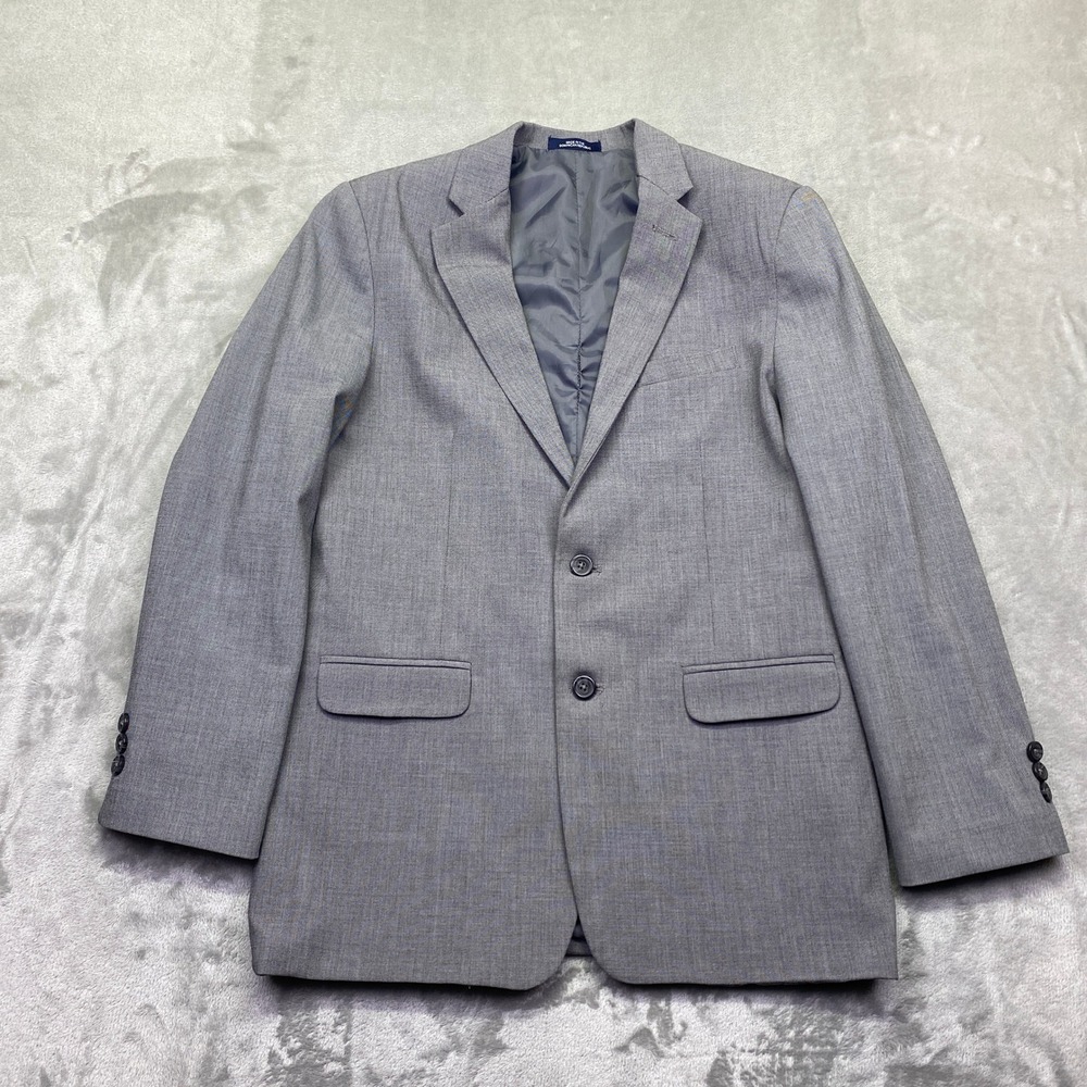 Chaps‎ Boys Medium Grey Two Button Blazer Jacket Style C831164H Size 18 Reg